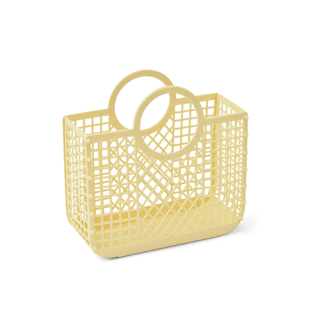 Mały koszyk plażowy w stylu retro Santha Lemonade - Liewood