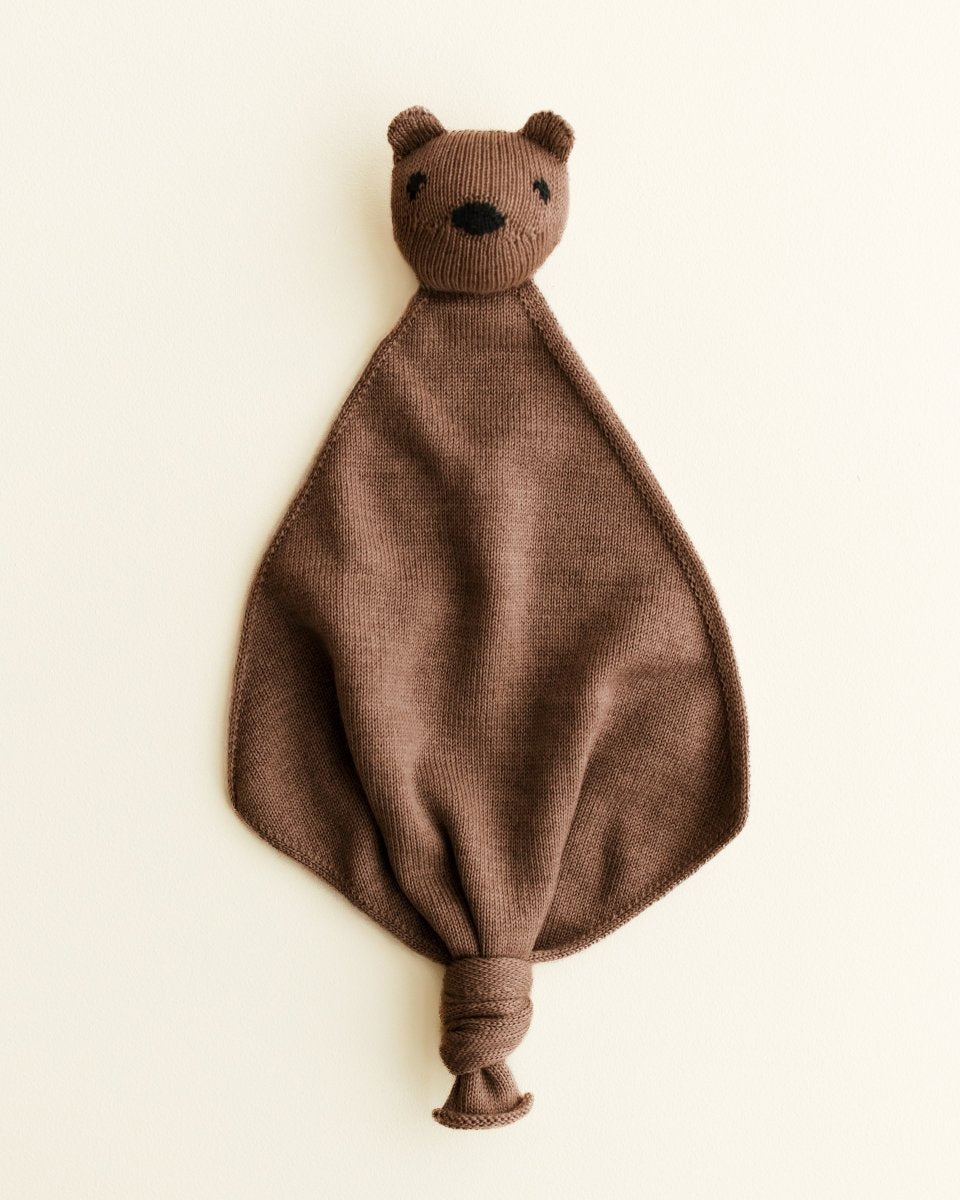 Mięciutka przytulanka z wełny merino Teddy Toki Mocha - Hvid