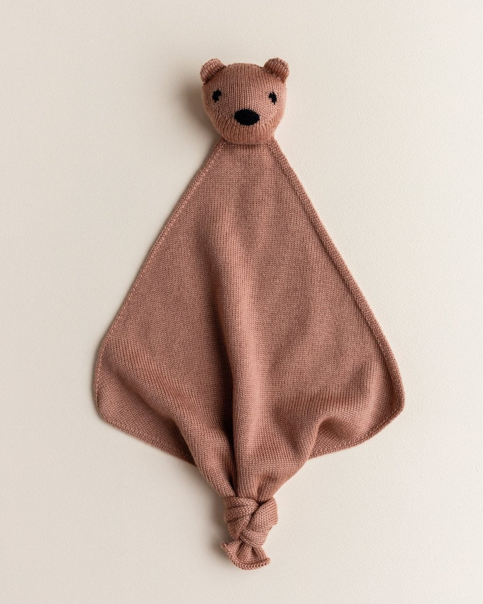 Mięciutka przytulanka z wełny merino Teddy Toki Terracotta - Hvid