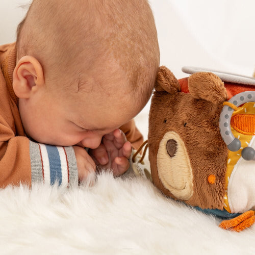 Miękka interaktywna kostka zwierzątka zabawka rozwojowa dla dzieci - Sigikid