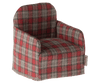Miniaturowy fotel Red checker - Maileg