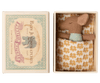 Myszka Sleepy Wakey Baby w pudełku zapałek - Niebieski Blue - Maileg