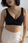 Nieprzemakalny biustonosz do karmienia piersią dropless soft bra Black - Dropless