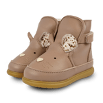 Ocieplane buty dziecięce ze skóry Dubu Exclusive Shoes Mouse Praline Leather - Donsje