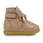 Ocieplane buty dziecięce ze skóry Dubu Exclusive Shoes Mouse Praline Leather - Donsje