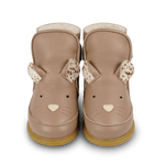 Ocieplane buty dziecięce ze skóry Dubu Exclusive Shoes Mouse Praline Leather - Donsje