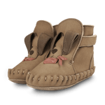 Ocieplane skórzane buty niemowlęce Junus Booties Truffle Nubuck - Donsje