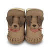 Ocieplane skórzane buty niemowlęce Junus Booties Truffle Nubuck - Donsje