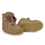 Ocieplane skórzane buty niemowlęce Junus Booties Truffle Nubuck - Donsje