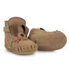 Ocieplane skórzane buty niemowlęce Junus Booties Truffle Nubuck - Donsje