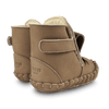 Ocieplane skórzane buty niemowlęce Junus Booties Truffle Nubuck - Donsje
