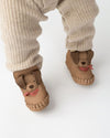 Ocieplane skórzane buty niemowlęce Junus Booties Truffle Nubuck - Donsje