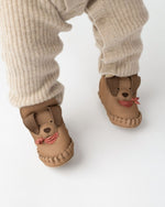 Ocieplane skórzane buty niemowlęce Junus Booties Truffle Nubuck - Donsje