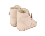 Ocieplane skórzane buty niemowlęce Kapi Special Booties Unicorn Light Rose Leather - Donsje