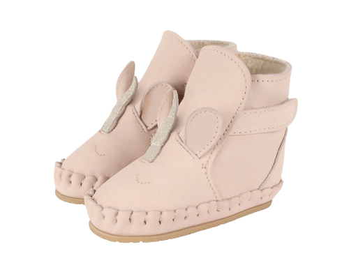 Ocieplane skórzane buty niemowlęce Kapi Special Booties Unicorn Light Rose Leather - Donsje