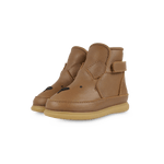 Ocieplane wełną skórzane buty Dubu Classic Bear Cognac Classic Leather - Donsje