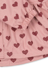 Ocieplany komplet przeciwdeszczowy Rainy Palme Set Amour Pink - KONGES SLØJD