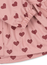 Ocieplany komplet przeciwdeszczowy Rainy Palme Set Amour Pink - KONGES SLØJD