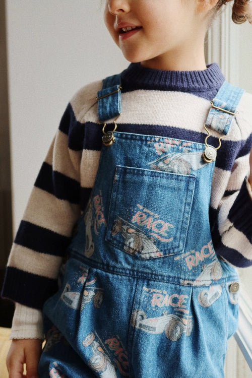 Ogrodniczki jeansowe Magot Race Denim - KONGES SLØJD