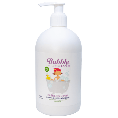 Organiczny płyn do kąpieli dla dziewczynki 500 ml 0m+ - Bubble&CO