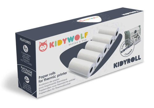 Papierowy papier termiczny do Aparatu Fotograficznego Kidprint - Kidwolf