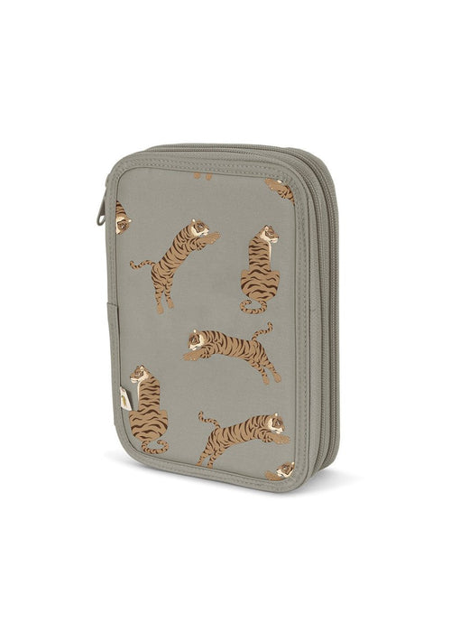 Piórnik dwukomorowy Clover Tiger Oak - KONGES SLØJD
