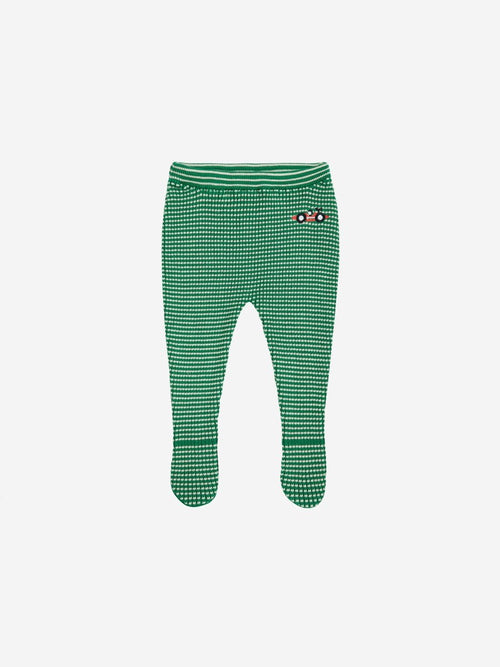 Półśpiochy z bawełny organicznej Light Green - Bobo Choses