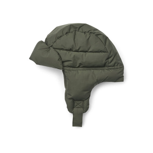 Puchowa czapka pilotka Tori Hunter green - Liewood
