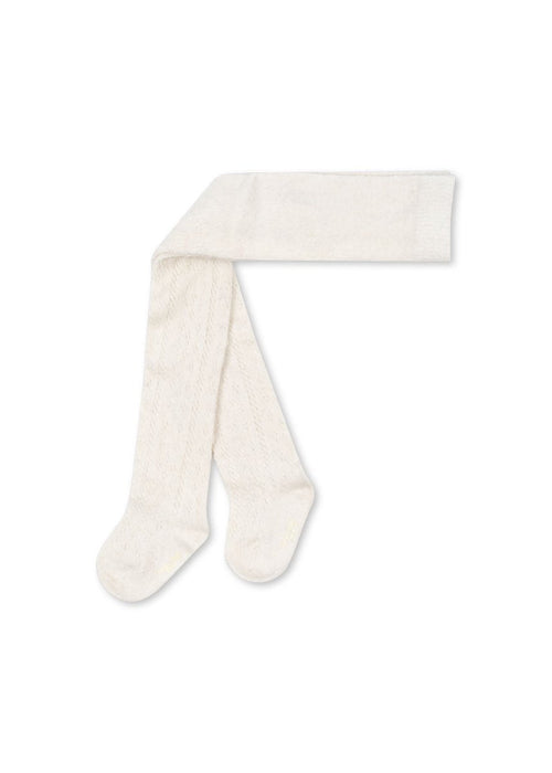 Rajstopy z mieszanki wełny ze wzorem Off White - KONGES SLØJD