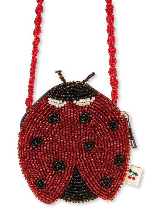 Ręcznie robiona torebka z koralików w kształcie biedronki Ladybug - KONGES SLØJD