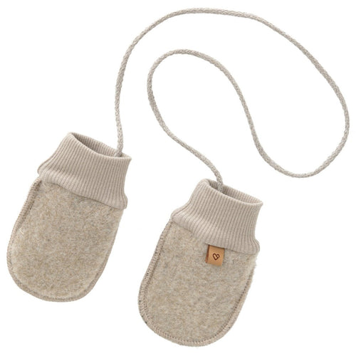 Rękawiczki dziecięce z naturalnej owczej wełny Sierra 0 - 12M Beige - Zaffiro