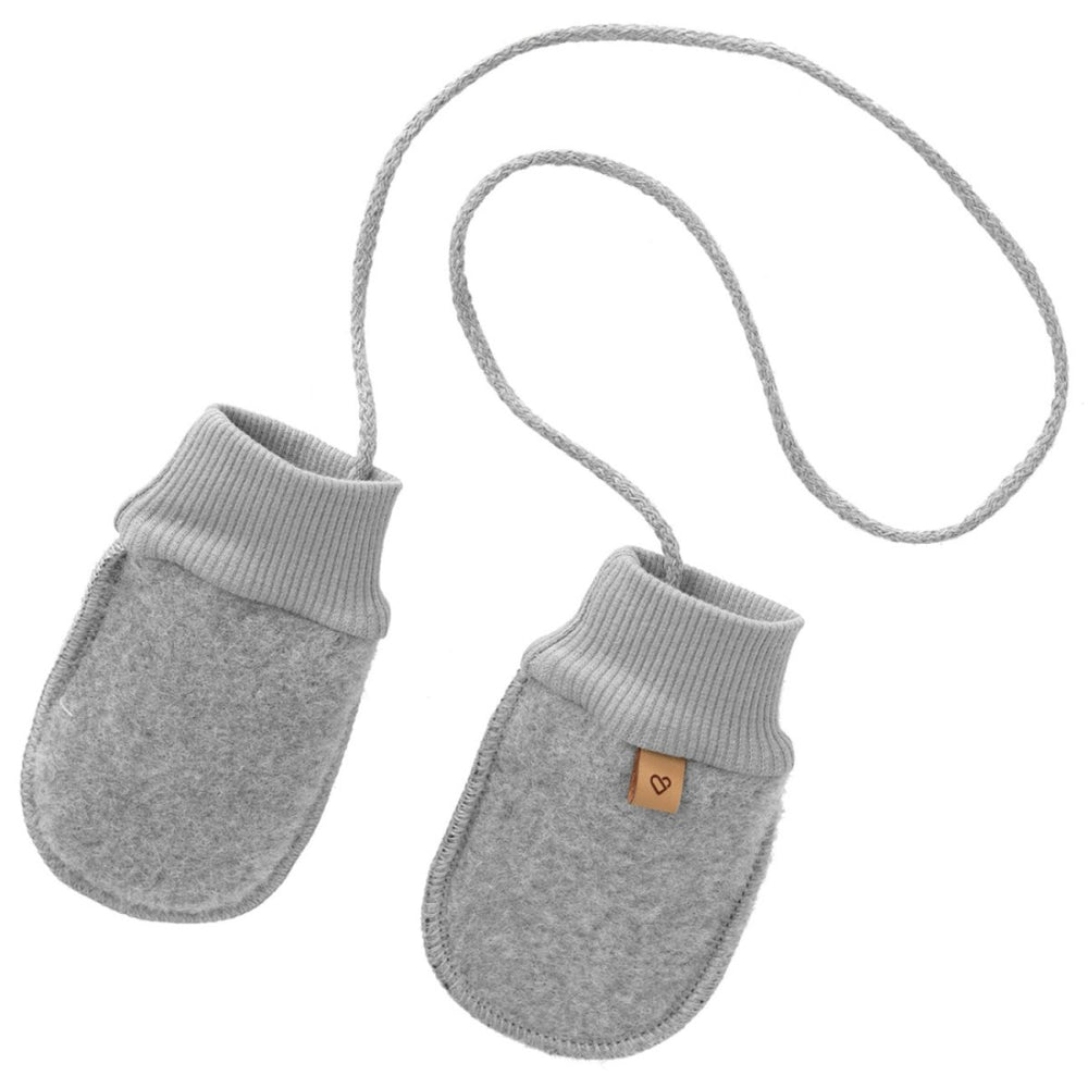Rękawiczki dziecięce z naturalnej owczej wełny Sierra 0 - 12M Grey - Zaffiro