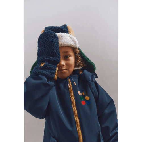 Rękawiczki z jednym palcem Classic navy multi mix - Liewood