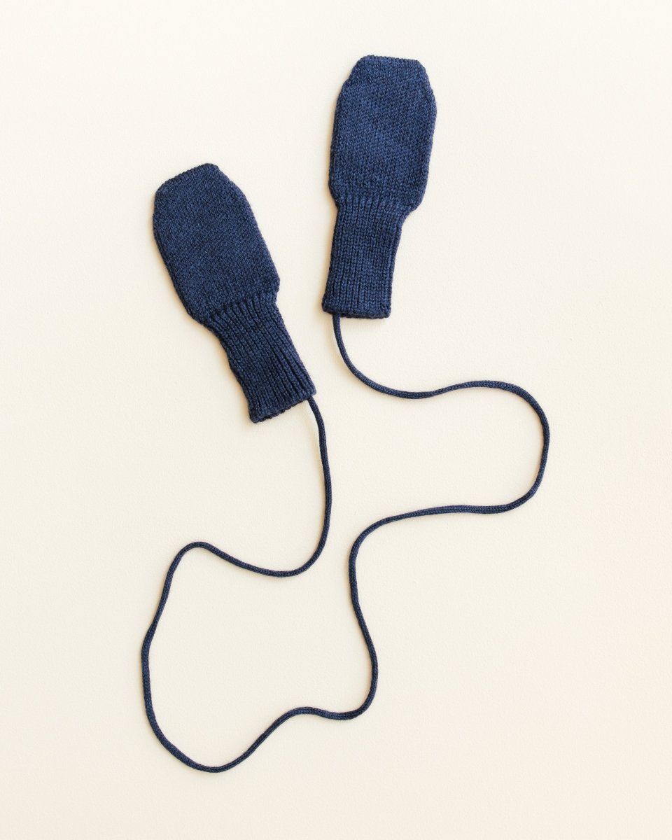 Rękawiczki z wełny merino Fiza Blue - Hvid