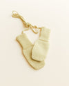 Rękawiczki z wełny merino Fiza Light Yellow - Hvid