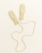 Rękawiczki z wełny merino Fiza Light Yellow - Hvid