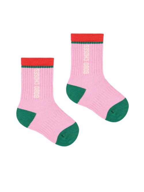 Skarpetki z bawełny organicznej Pink - Bobo Choses