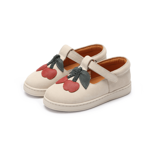 Skórzane Buty Lowy z motywem owocu Red Clay Leather Cherry - Donsje