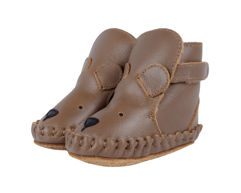 Skórzane buty niemowlęce Kapi Classic Bear Cognac Classic Leather - Donsje