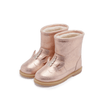 Skórzane buty ocieplane wełną Xelly Boots Unicorn Powder Metallic Leather - Donsje