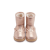 Skórzane buty ocieplane wełną Xelly Boots Unicorn Powder Metallic Leather - Donsje