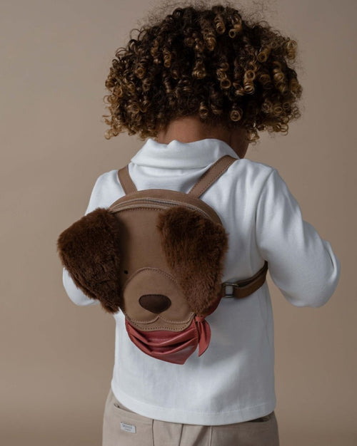 Skórzany plecaczek Stanez Western Dog Truffle Nubuck - Donsje
