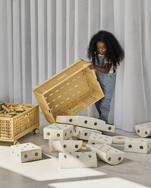 Skrzynia do przechowywania klocków MODU Honey Yellow - MODU