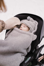 Śpiworek mini wełniany Sierra 0 - 18 m Grey - Zaffiro