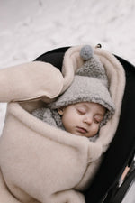 Śpiworek mini wełniany Sierra 0 - 18 m Grey - Zaffiro
