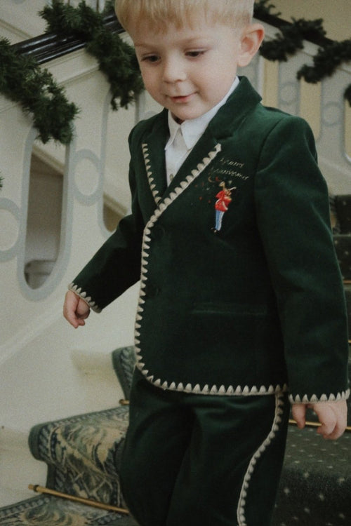 Spodnie do marynarki Rocky Dark Green - KONGES SLØJD