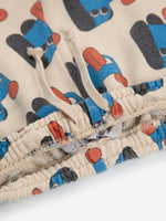 Spodnie dresowe typu baggy z bawełny organicznej na gumce Off White - Bobo Choses