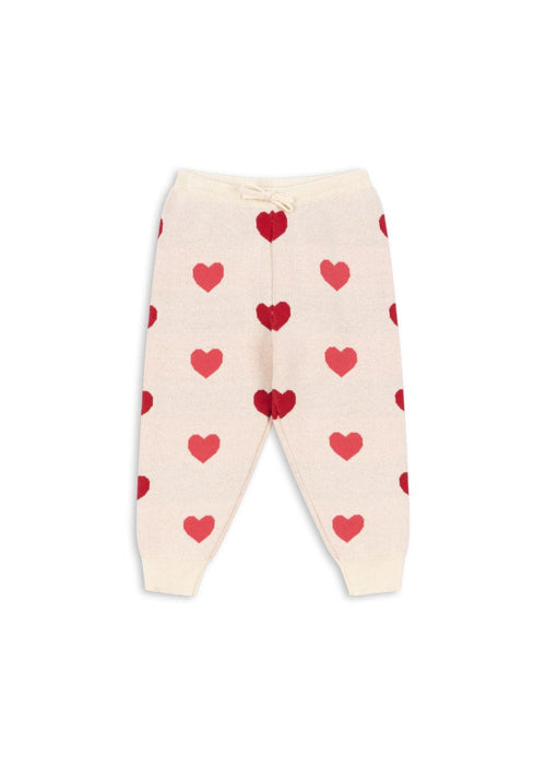 Spodnie dzianinowe Lapis Coeur Colore Duo Pink - KONGES SLØJD