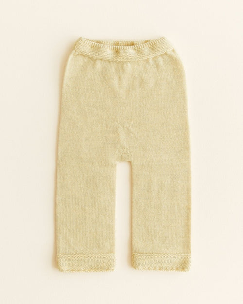 Spodnie z wełny merino Guido Pants Sand - Hvid