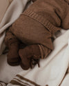 Spodnie z wełny merino Guido Pants Sand - Hvid